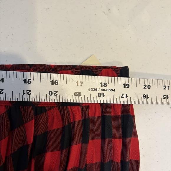 Woolrich X Target Womens Buffalo Check Pleated Ankle Skirt Size XXL Stretch - Picture 3 of 6